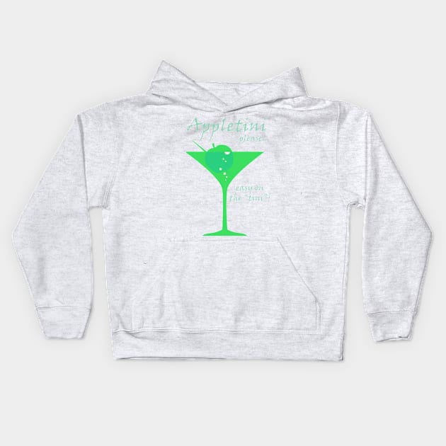 Appletini JD - Green Kids Hoodie by Uwaki